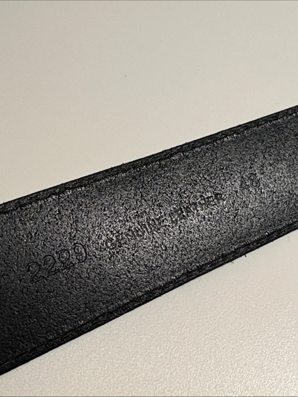 Men’s Carhartt Black Leather Belt with Branded Silver Buckle size 38 used